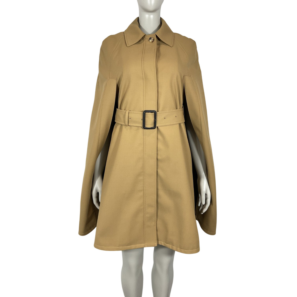 Joseph Tailored Camel Belted Gabardine Cape Size FR 32 / US 0 - Picture 2 of 6